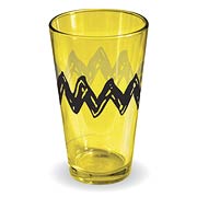 Peanuts Charlie Brown T-Shirt Yellow Pint Glass